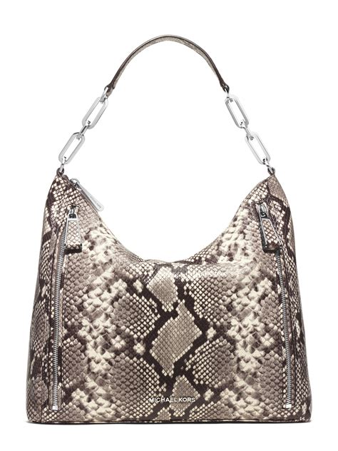 michael kors snake embossed purse|snakeskin Michael Kors collection handbags.